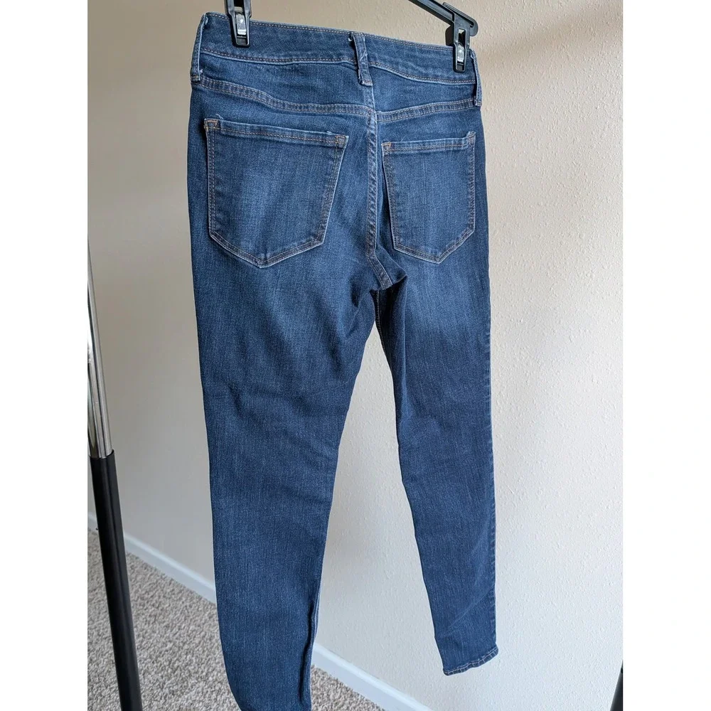 Old Navy Rockstar Super Skinny Jeans Dark Wash Mid Rise Size 0 Kids Denim